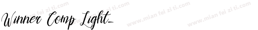 Winner Comp Light字体转换